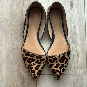 Jcrew leopard print flats